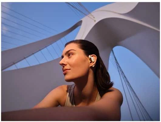 Shokz OpenFit 2 Kaulų laidumo ausinės, rusvai gelsvas