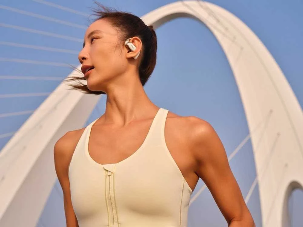 Shokz OpenFit 2 Kaulų laidumo ausinės, rusvai gelsvas