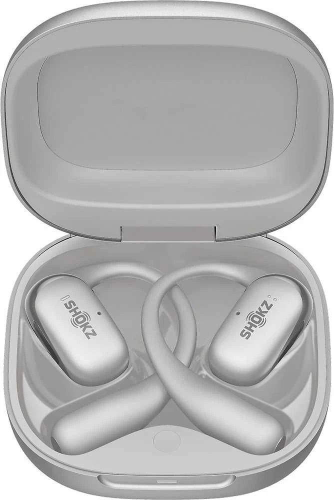 Shokz OpenFit 2+ ausinės su kaulų laidumo technologija ir „Dolby Audio“, pilkos