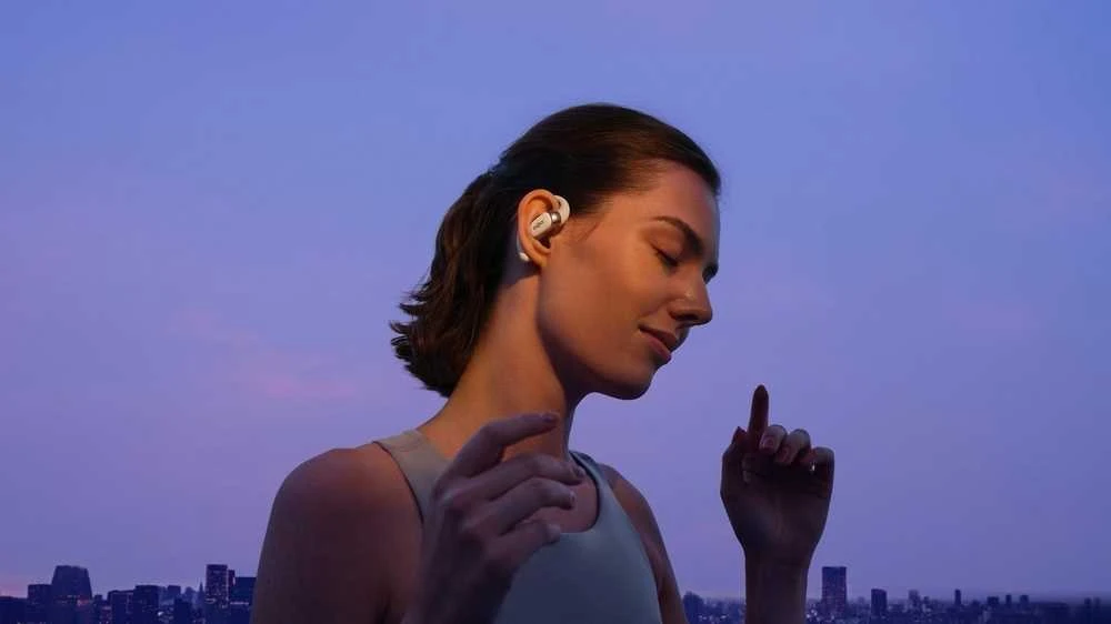 Shokz OpenFit 2 Kaulų laidumo ausinės, rusvai gelsvas