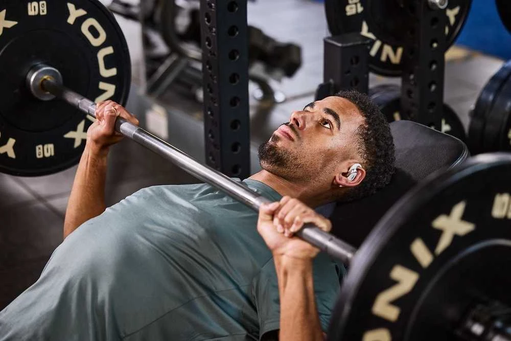 Shokz OpenFit 2+ ausinės su kaulų laidumo technologija ir „Dolby Audio“, juodos