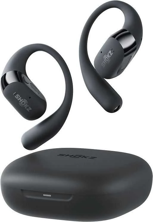 Shokz OpenFit 2 Kaulų laidumo ausinės, Juodas spalvos