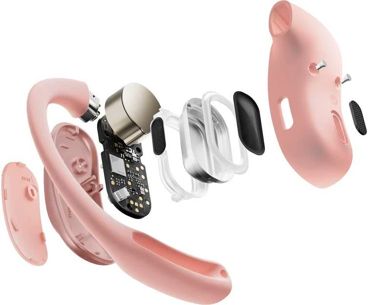 Ausinės Shokz OpenFit Air, Rožinės spalvos