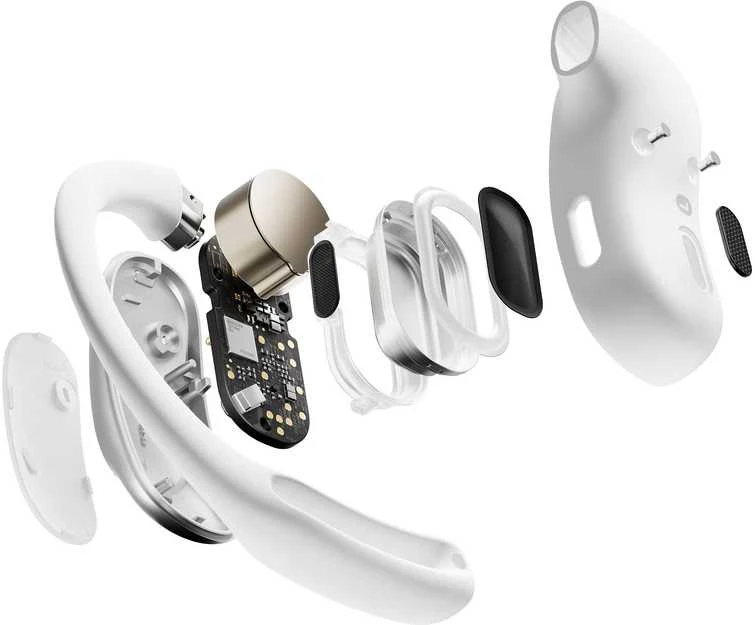 Ausinės Shokz OpenFit Air, Baltos spalvos