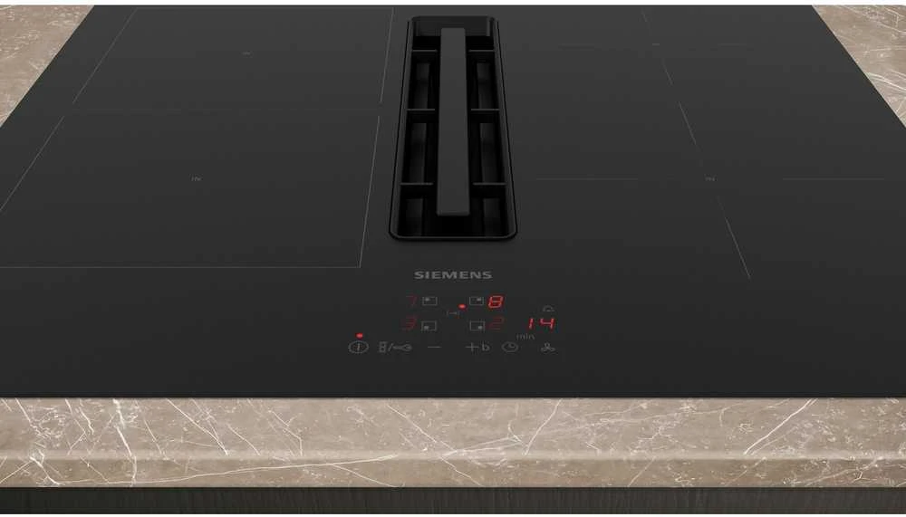 Įmontuojama indukcinė kaitlentė su integruotu gartraukiu Siemens ED611BS16E