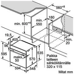 Siemens HB571ABS3 iQ300 uuni, 60 x 60 cm, teräs