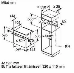 Siemens HB571ABS3 iQ300 uuni, 60 x 60 cm, teräs