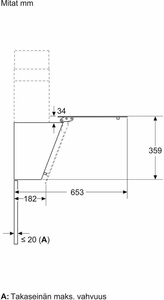Siemens LC85KDK60 IQ100 kampinis gartraukis