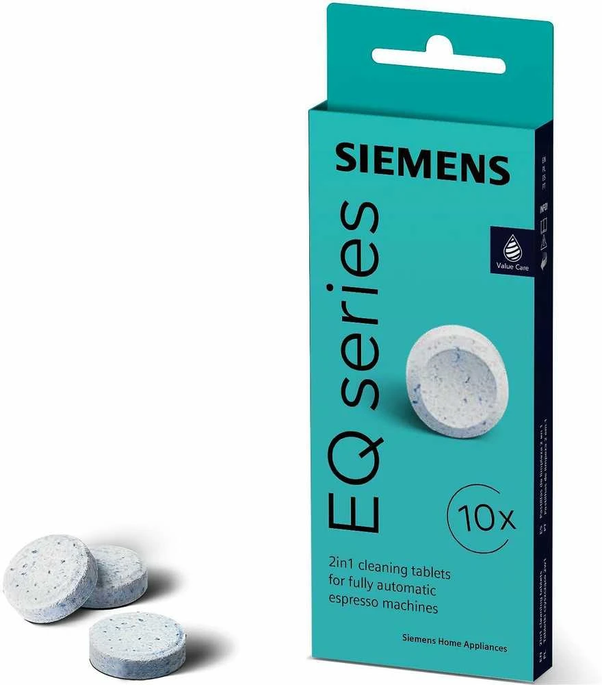 Valymo tabletės kavos aparatams Siemens TZ80001B, 10 vnt.