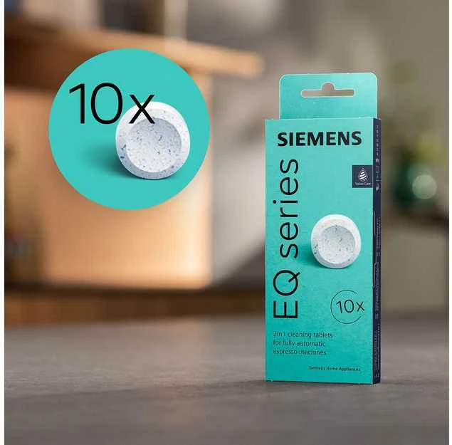 Valymo tabletės kavos aparatams Siemens TZ80001B, 10 vnt.