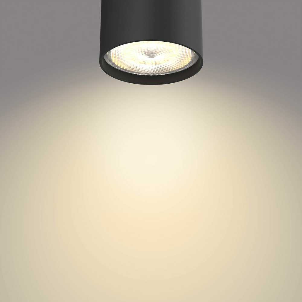 Sieninis šviestuvas Philips Helios Star Spot lubinis šviestuvas, 1 fl., juodas, 500lm