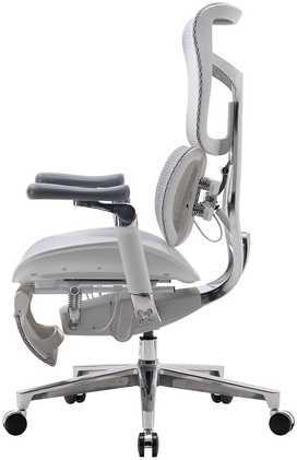 Sihoo Doro S300 -ergonominen toimistotuoli jalkatuella, valkoinen