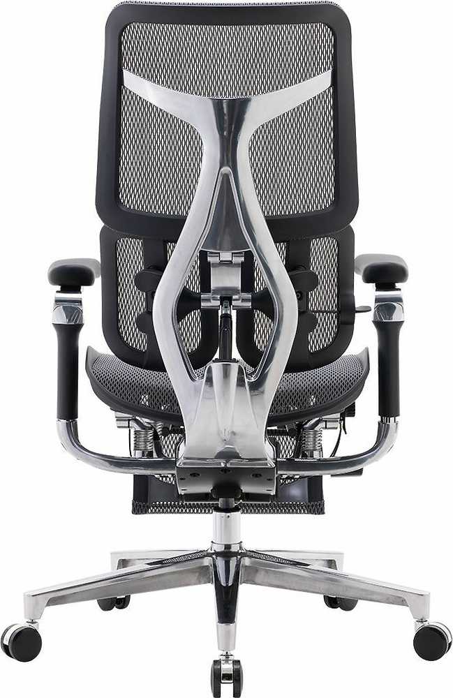Sihoo Doro S300 -ergonominen toimistotuoli jalkatuella, musta