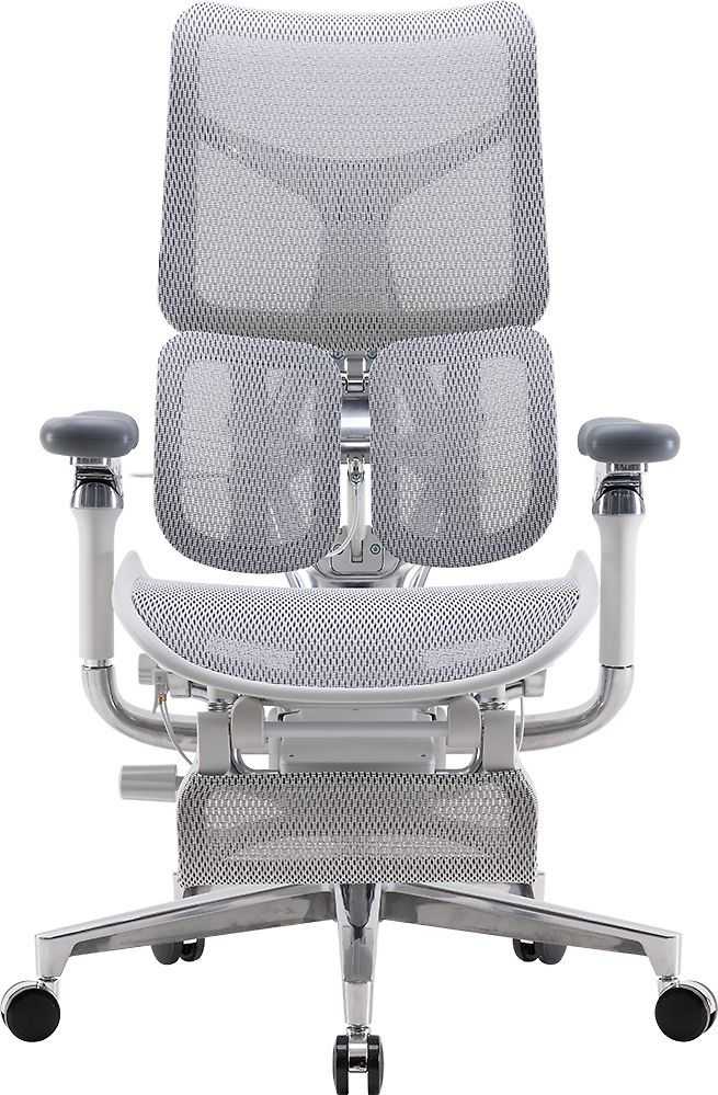 Sihoo Doro S300 -ergonominen toimistotuoli jalkatuella, valkoinen