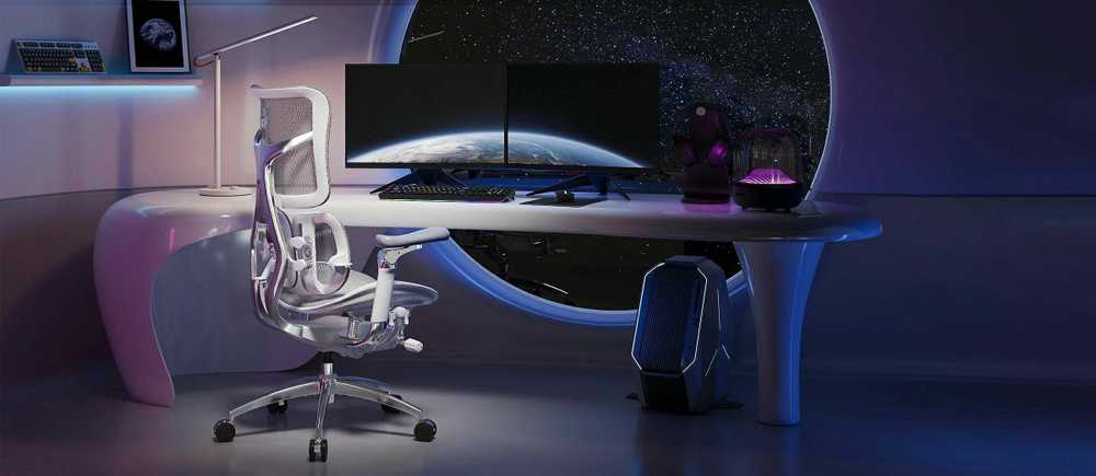Sihoo Doro S300 -ergonominen toimistotuoli jalkatuella, valkoinen