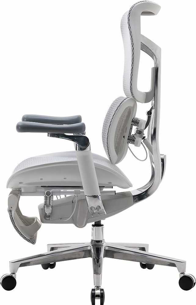 Sihoo Doro S300 -ergonominen toimistotuoli jalkatuella, valkoinen