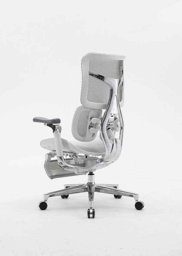 Sihoo Doro S300 -ergonominen toimistotuoli jalkatuella, valkoinen