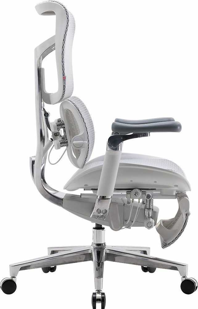 Sihoo Doro S300 -ergonominen toimistotuoli jalkatuella, valkoinen