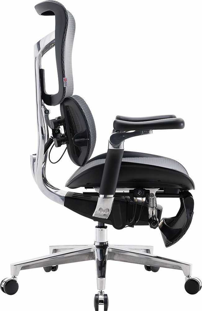 Sihoo Doro S300 -ergonominen toimistotuoli jalkatuella, musta