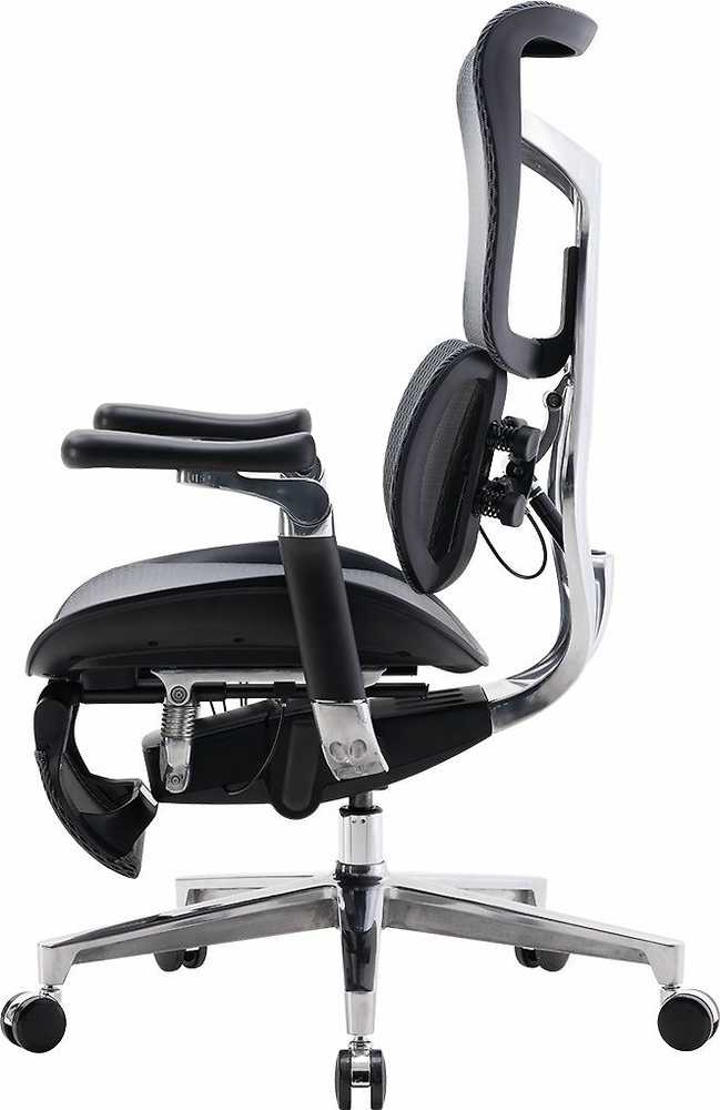 Sihoo Doro S300 -ergonominen toimistotuoli jalkatuella, musta