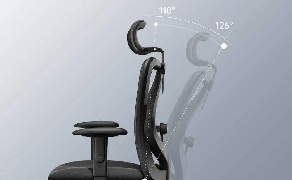 Ergonominė biuro kėdė Sihoo M18, Juoda