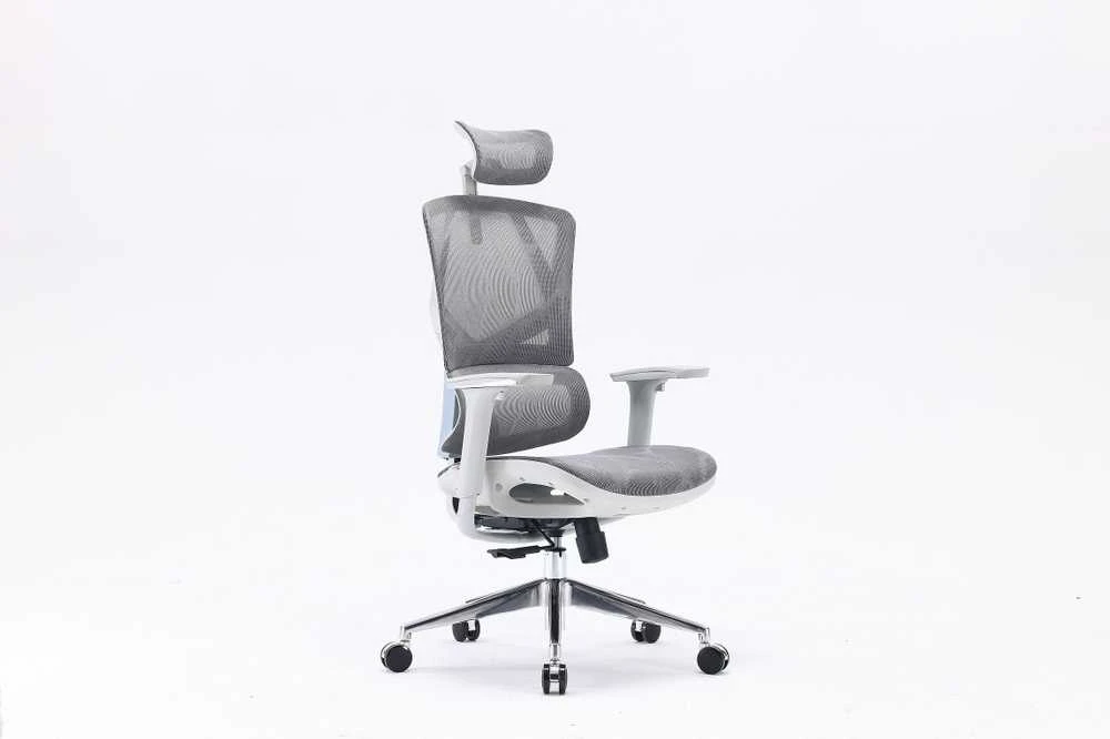 Sihoo M90C ergonominė kėdė pilka su tinkliniu atlošu