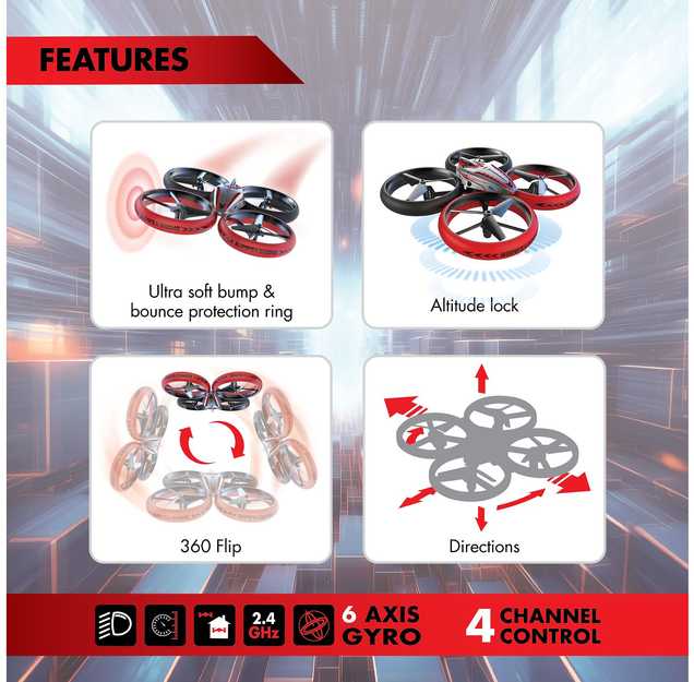 Silverlit FLYBOTIC Radijo bangomis valdomas dronas „Bumper Drone Lite“