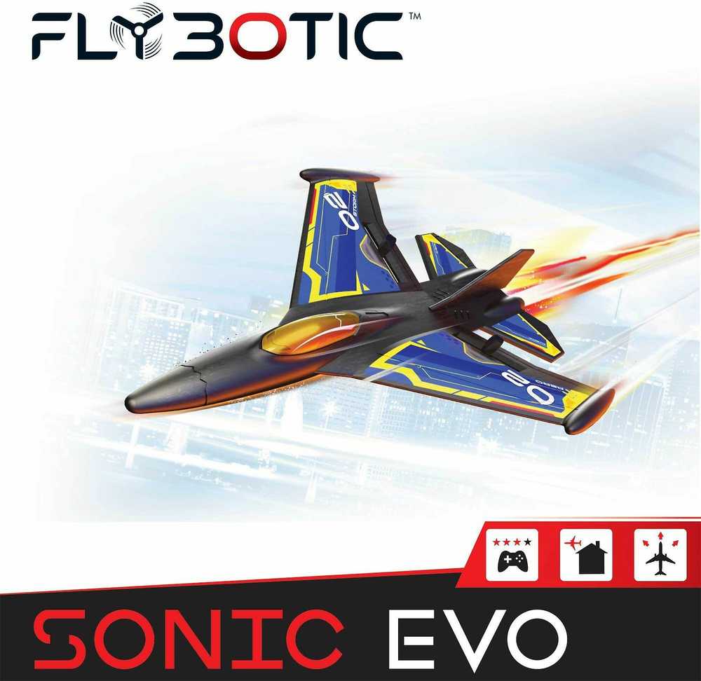 Radijo bangomis valdomas lėktuvas „Sonic Evo“  FLYBOTIC, 31 cm