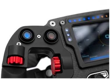 Žaidimų vairas SIMAGIC FX Pro su spalvotu ekranu, pilnai anglies pluošto, su šešiomis mentelėmis, QR50 jungikliu