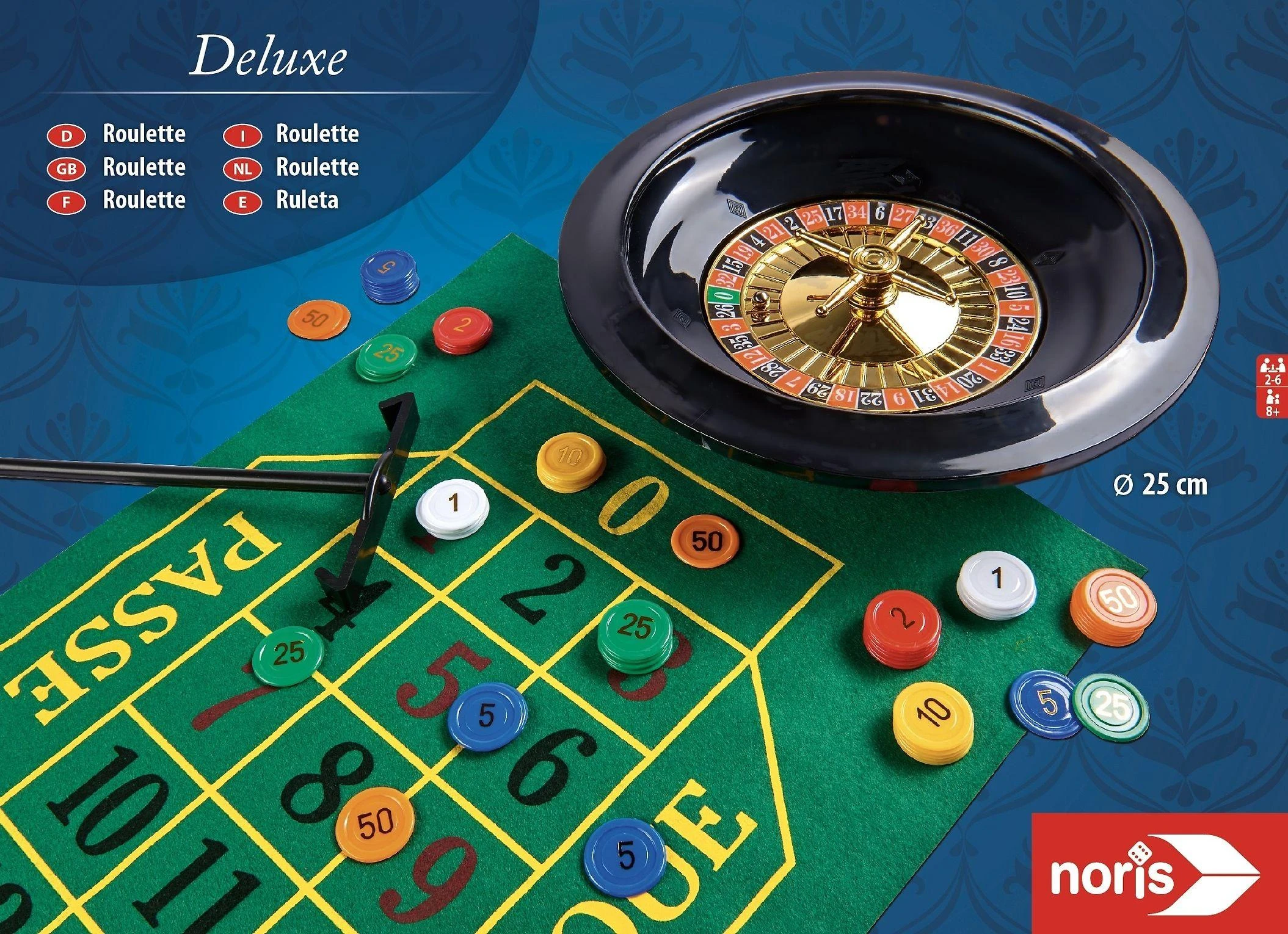 Simba Dickie Group Noris Deluxe ruletti, 25 cm