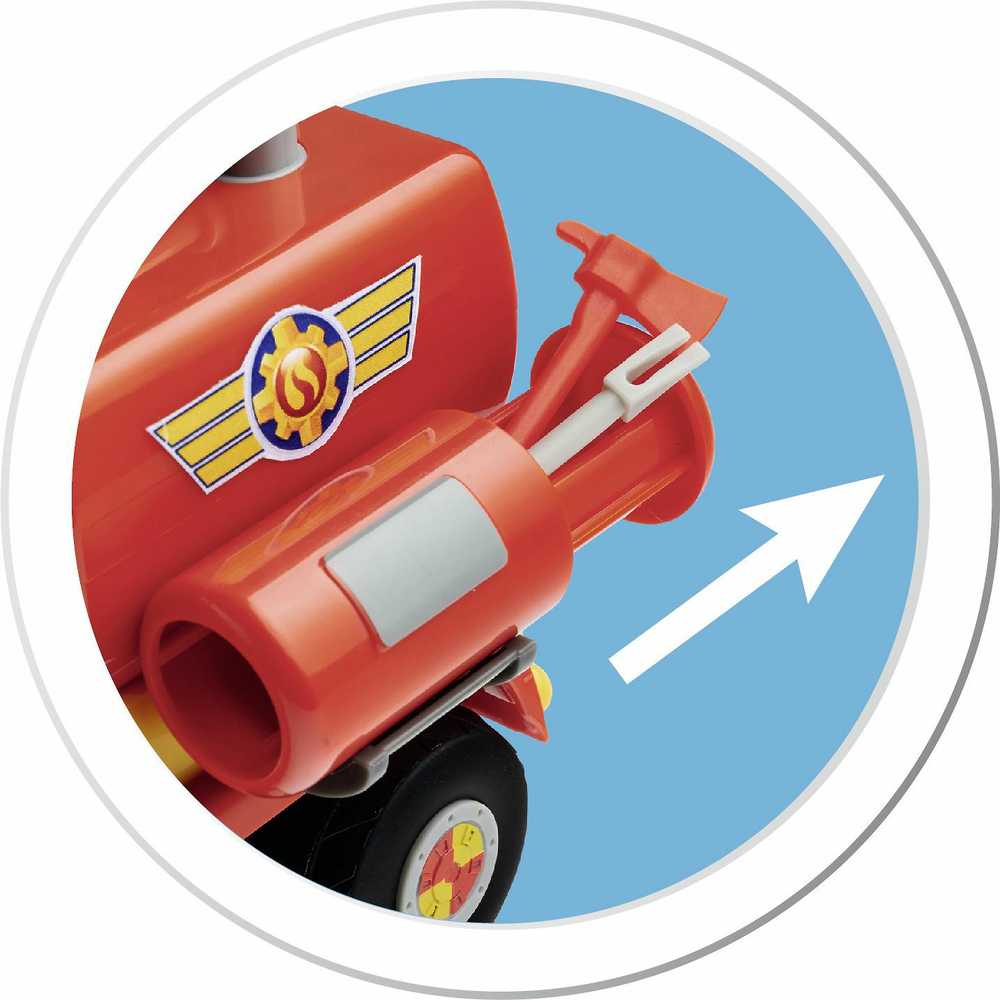 Simba Fireman Sam Fire Engine Venus 2.0 žaislinė transporto priemonė (geltona / oranžinė, su paveikslėliu)