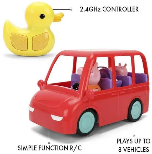 Peppa Pigjada Jada - Peppa Pig - nuotoliniu būdu valdomas šeimos automobilis (9336368314R00)