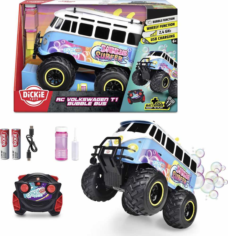 Dickie Toys - RC Volkswagen T1 burbulinis autobusas (201106014)