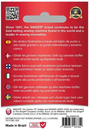Singer Dainininkas | Universali adata 80/12 5PK audiniams audiniams