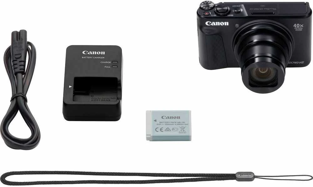 Canon PowerShot SX740 HS Kompaktiškas fotoaparatas 20,3 MP CMOS 5184 x 3888 pikseliai 1/2.3" Juoda