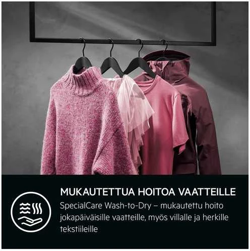 Skalbimo mašina AEG 7000 ProSteam Autodose kuivaava pyykinpesukone (LWR734E16Q)