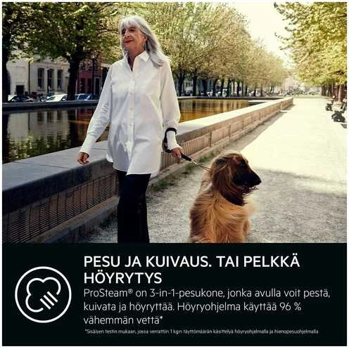Skalbimo mašina AEG 7000 ProSteam Autodose kuivaava pyykinpesukone (LWR734E16Q)
