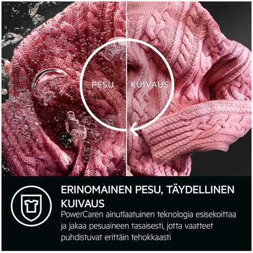 Skalbimo mašina AEG 8000 PowerCare kuivaava pyykinpesukone (LWR834G96T)