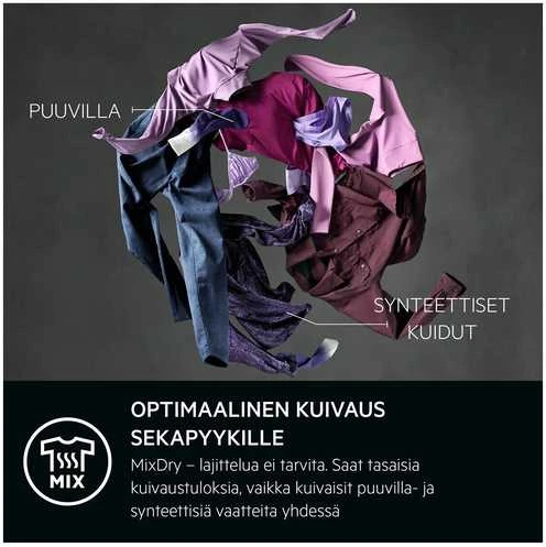 Džiovyklė AEG 9000 AbsoluteCare Plus kuivausrumpu (TR934L95L)