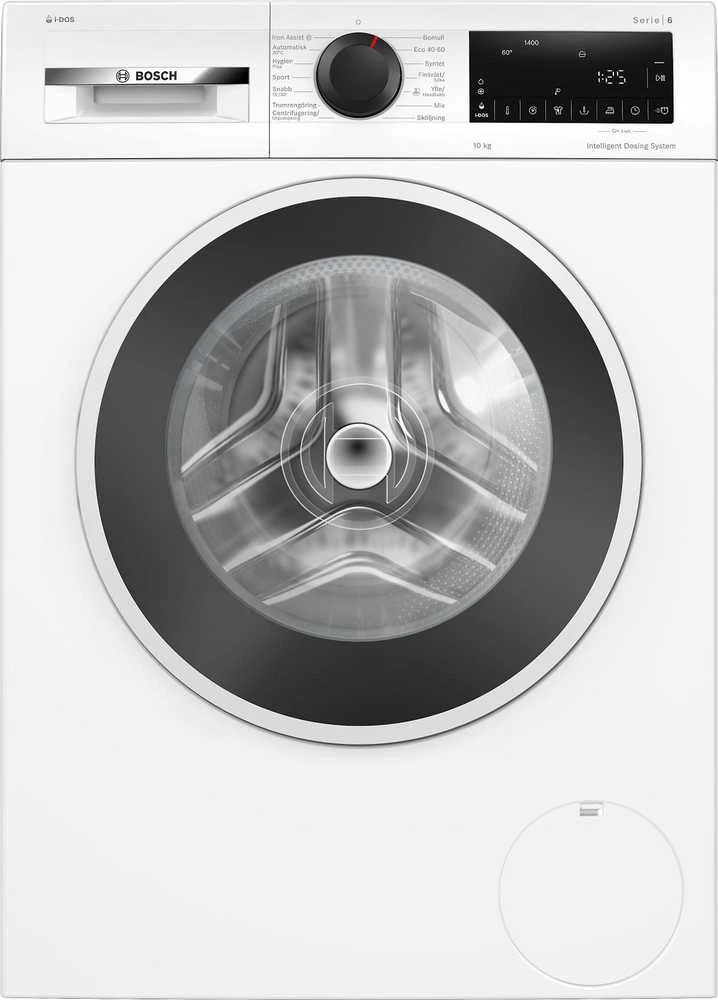 Bosch | Skalbimo mašina | WGG254FVSN | Energy efficiency class A | Front loading | Skalbimo talpa 10 kg | 1400 RPM | Gylis 63 cm | Plotis 60 cm | Ekranas | LED | Steam function | Baltas