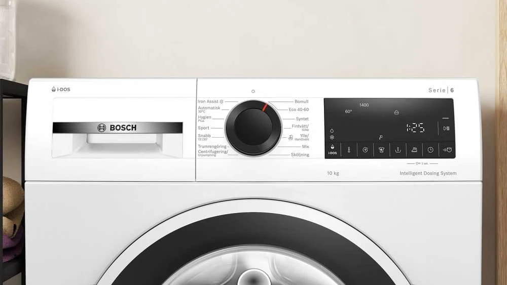 Bosch | Skalbimo mašina | WGG254FVSN | Energy efficiency class A | Front loading | Skalbimo talpa 10 kg | 1400 RPM | Gylis 63 cm | Plotis 60 cm | Ekranas | LED | Steam function | Baltas