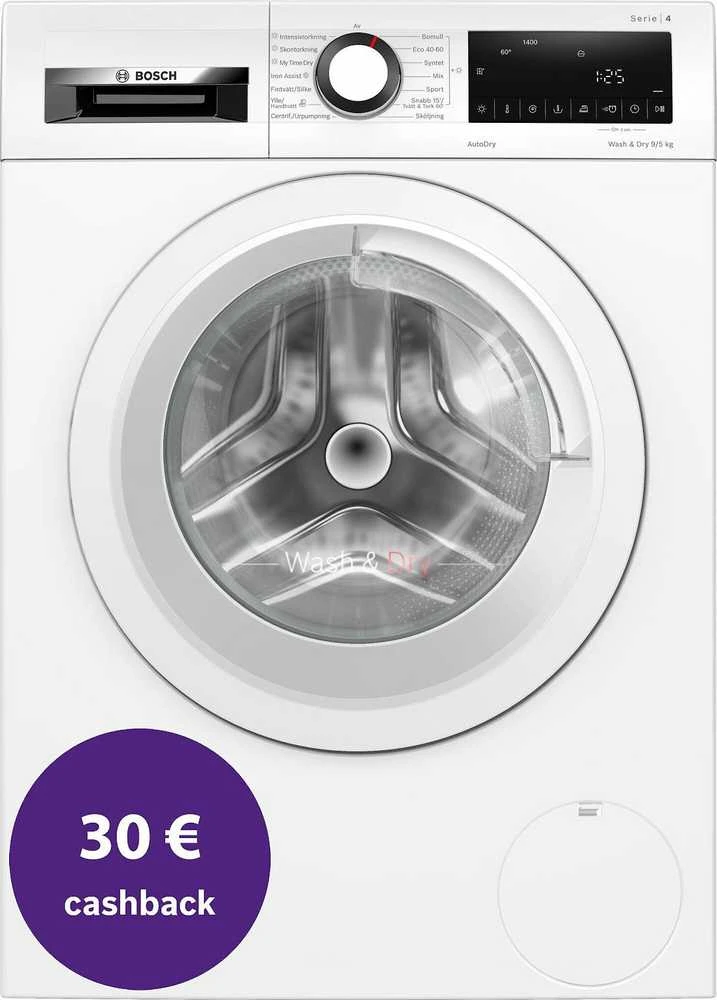 Skalbyklė - džiovyklė Bosch WNA144VLSN  9/5kg.
