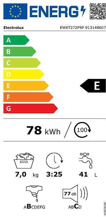Skalbimo mašina Electrolux EW6T272P5P TimeCare 500