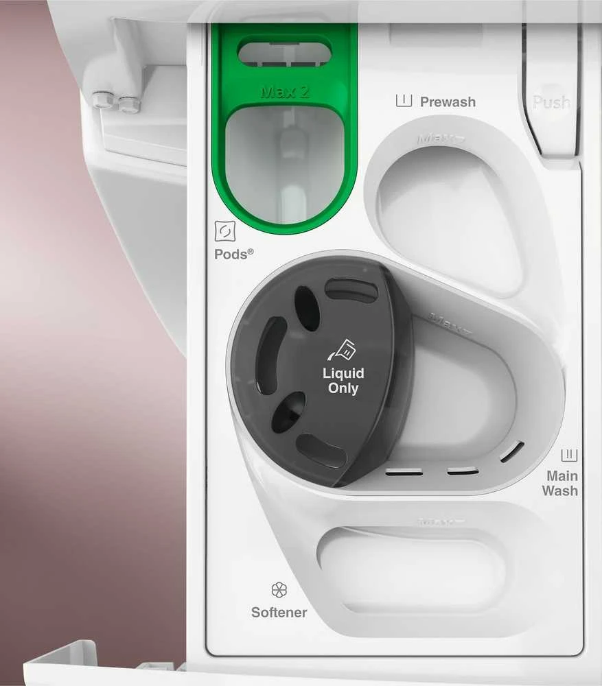 Skalbimo mašina Electrolux EWI742LX6G 700 SteamCare kuivaava pesukone, musta