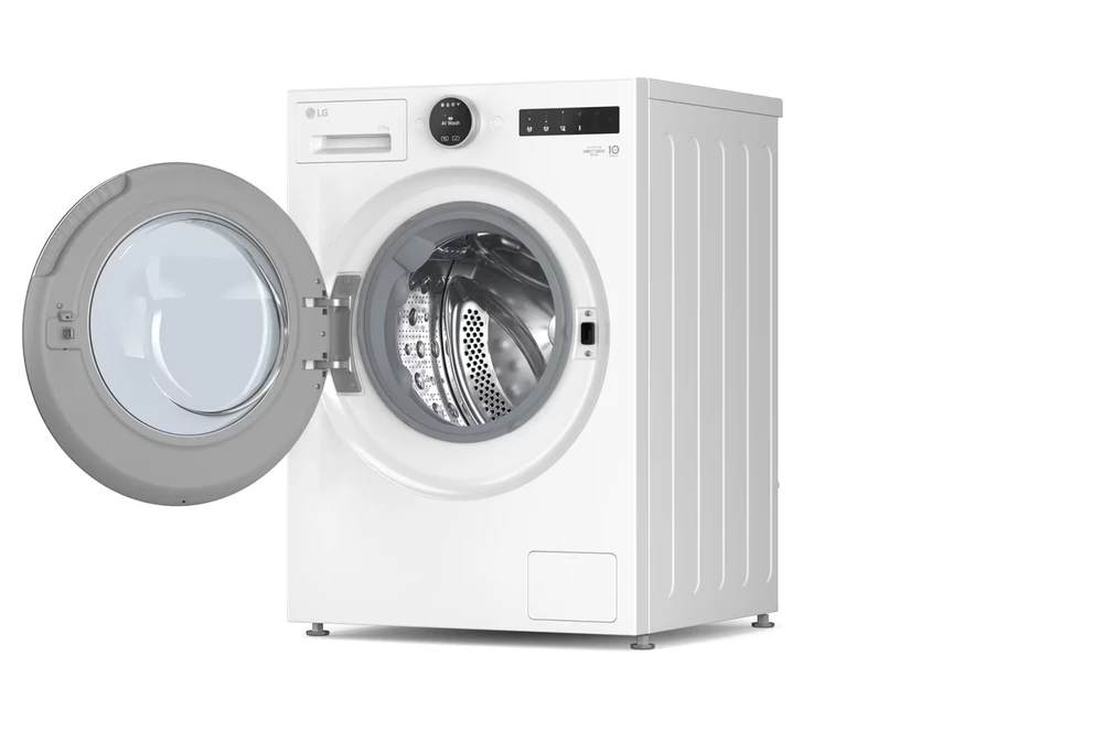 Skalbimo mašina LG F4X7011TWS, 11 kg, balta, A klasė, LCD ekranas, TurboWash360™, AI DD™, Wi-Fi