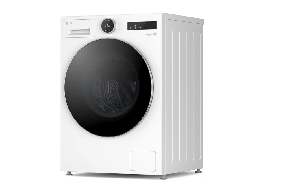 Skalbimo mašina LG F4X7011TWS, 11 kg, balta, A klasė, LCD ekranas, TurboWash360™, AI DD™, Wi-Fi