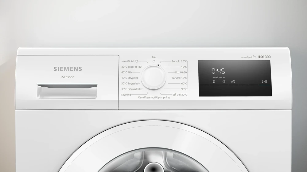 Skalbimo mašina Siemens WM12N08LDN, baltos spalvos