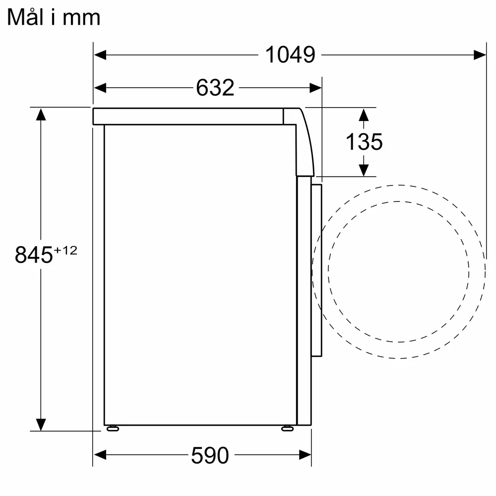 Skalbimo mašina Siemens WM12N08LDN, baltos spalvos