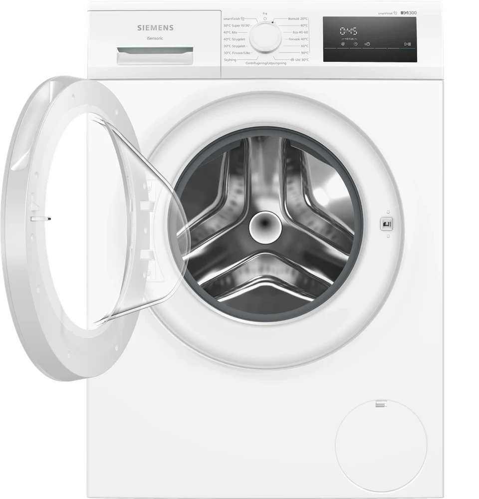 Skalbimo mašina Siemens WM12N08LDN, baltos spalvos