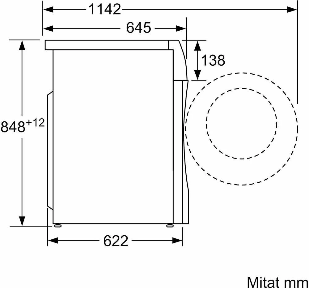 Skalbimo mašina Siemens WN54C2A0DN iQ700 kuivaava pesukone